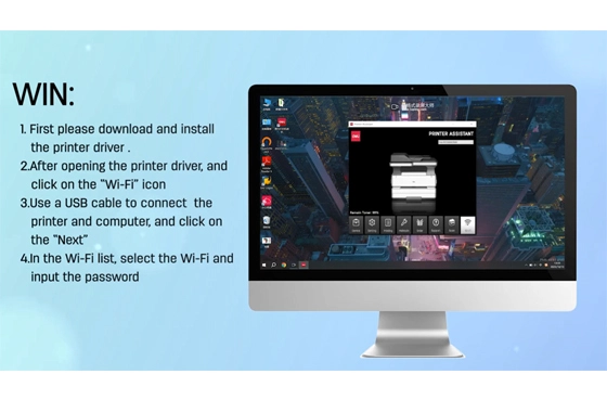 Printer Deli 01 (menghubungkan Wi-Fi melalui komputer Windows)
