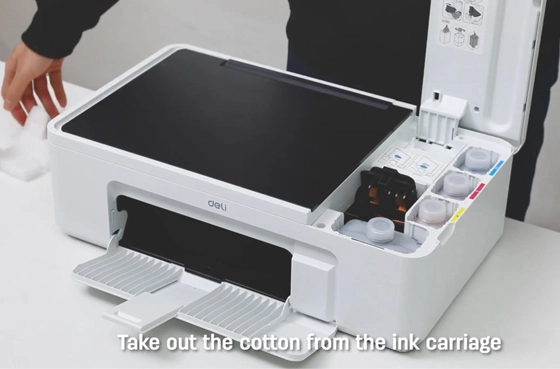 02 kepala cetak Fitting Printer Deli D311NW Printer Inkjet