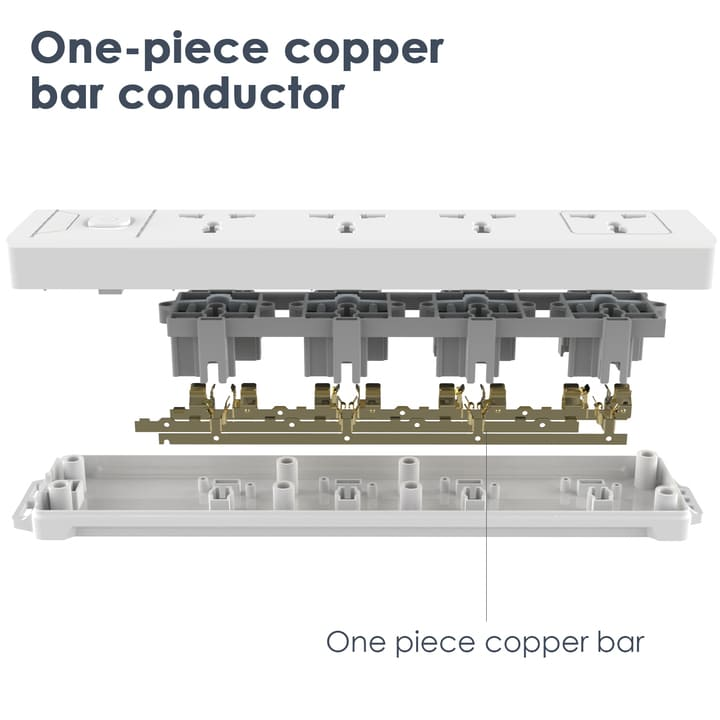 et404 4 holes 5m universal conventional power strip company