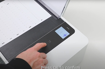 Kalibrasi melalui Printer Deli Printer D311NW Printer Inkjet