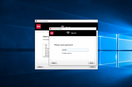 Printer Deli pengaturan jaringan komputer D311NW Printer Inkjet