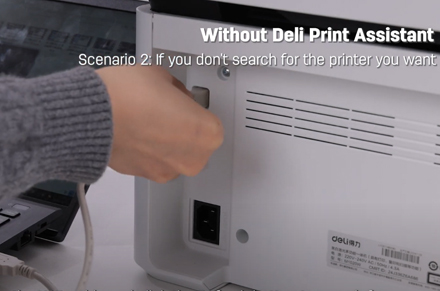 Instalasi berbasis PC dari Printer USB