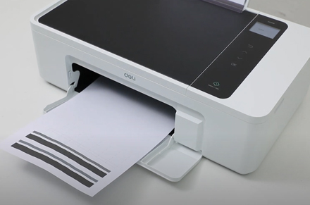 Cetak kepala membersihkan melalui komputer Deli Printer D311NW Inkjet Printer