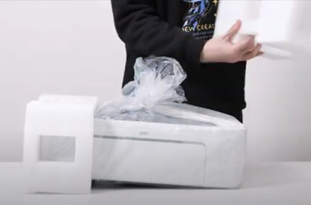 Repacking untuk transportasi Deli Printer D311NW Inkjet Printer