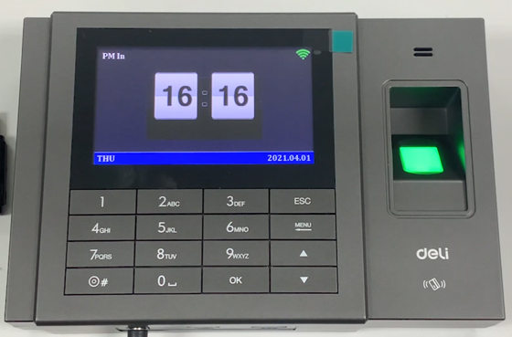 01 pengaturan jadwal dengan Unduh USB | Mesin kehadiran Deli