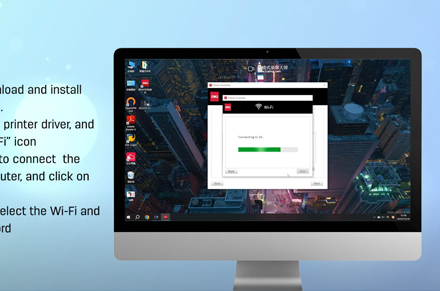 Printer Deli (menghubungkan Wi-Fi melalui komputer Windows)