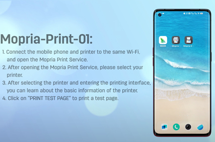Printer Deli M2500 Model wi-fi-Mobile-Mopria