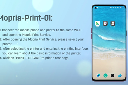 Printer Deli P2500 Model wi-fi-Mobile-Mopria