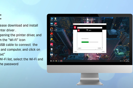 Printer Deli (menghubungkan Wi-Fi melalui komputer Windows)