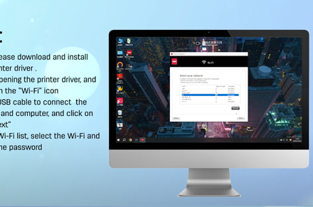 Printer Deli (menghubungkan Wi-Fi melalui komputer Windows)