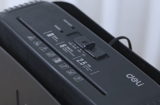 01 Deli penghancur kertas potongan Strip ET102SC