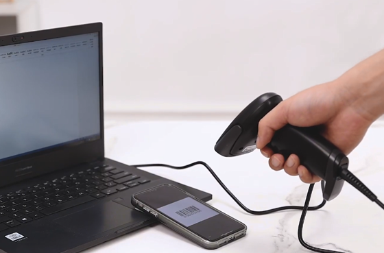 Pemindai 01 Deli ES216 lampu merah