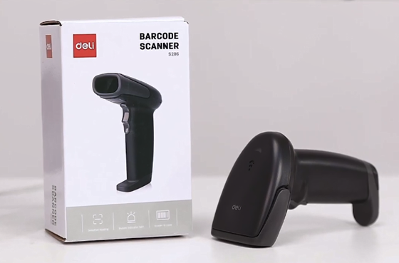 Pemindai cahaya merah 01 Deli ES216W