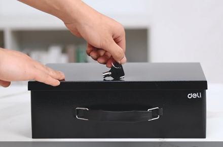 Deli ET610 ET611 ET612 kotak dokumen tahan api