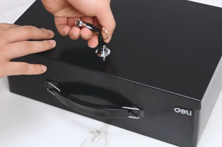 Deli ET610 ET611 ET612 tahan api kotak dokumen